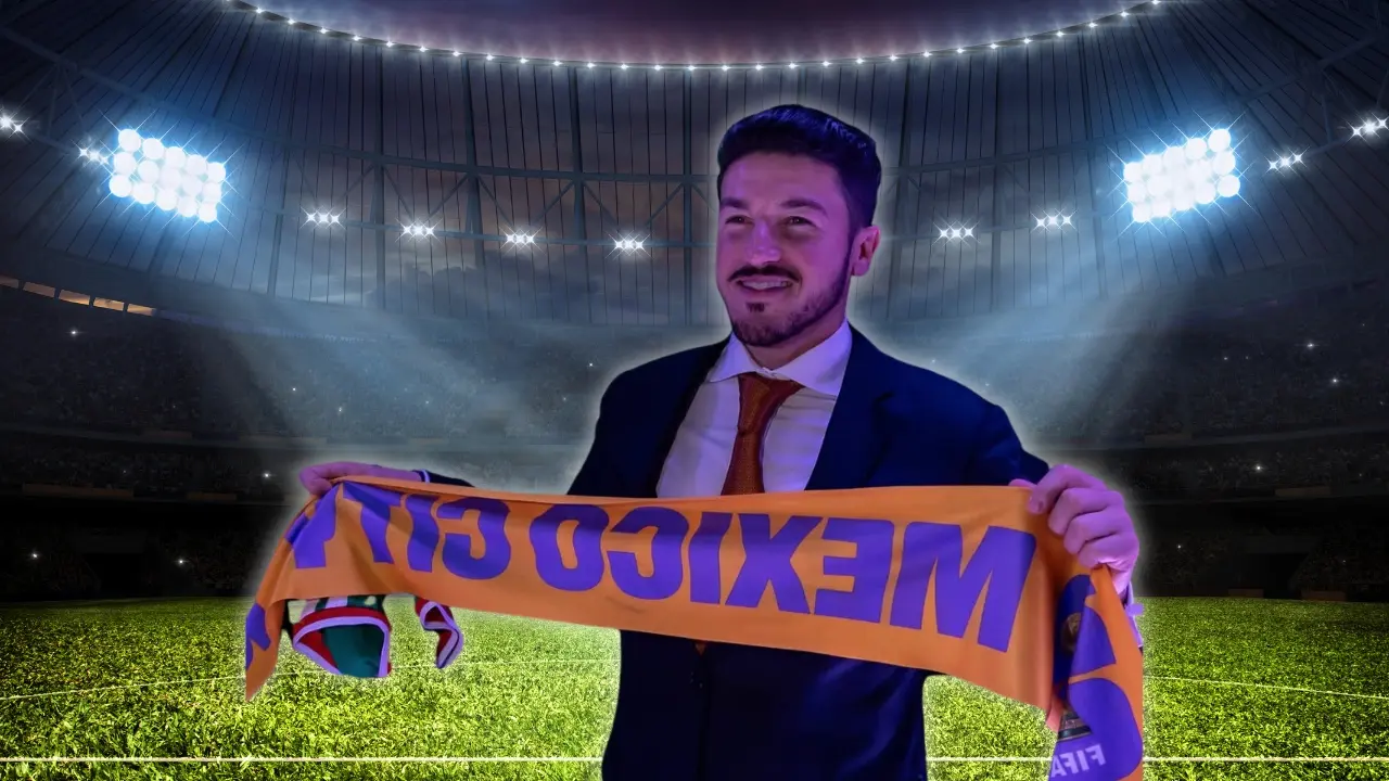 El gobernador Samuel García y de fondo un estadio. Foto: Composición Canva