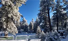 Primera nevada de otoño se registra en la Sierra de San Pedro Mártir, Baja California