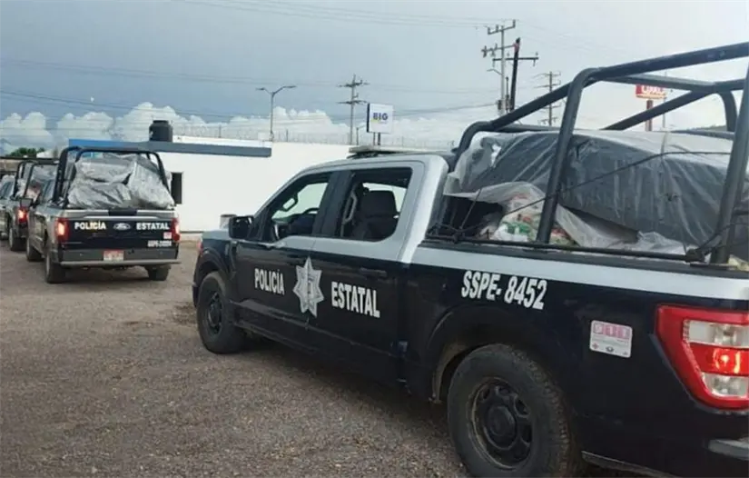 Entrada del segundo domicilio en la calle Cuéducto, donde dos personas más fueron localizadas sin vida. Foto: Secretaría de Seguridad Pública de Baja California Sur
