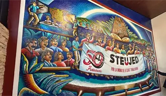 Sindicato de Durango festeja 50 años con un impresionante mural