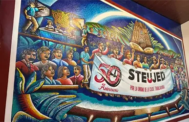 Sindicato de Durango festeja 50 años con un impresionante mural