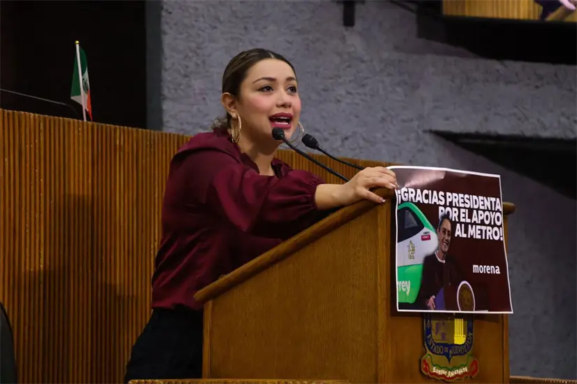 La diputada local por Morena, Anylú Bendición Hernández. Foto: Congreso de Nuevo León