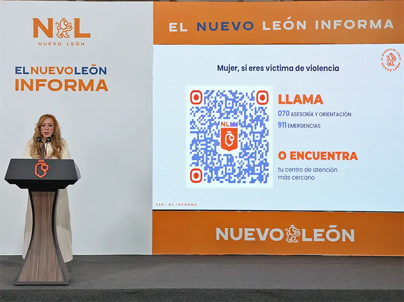 imagen recuadro La titular de la Secretaría de las Mujeres en Nuevo León, Graciela Buchanan. Foto: Gobierno de Nuevo León