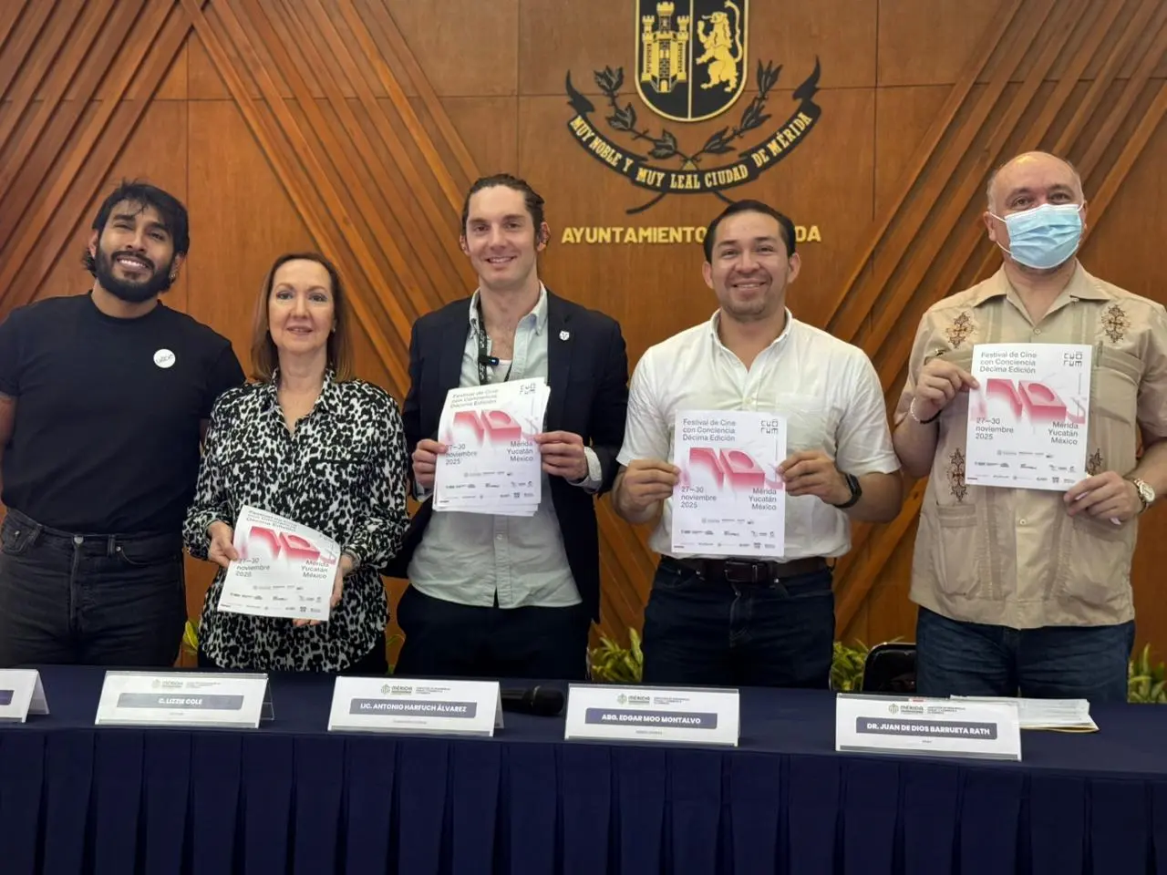 Presentación del Festival del cine con conciencia a medios de comunicación. Foto: Irving Gil