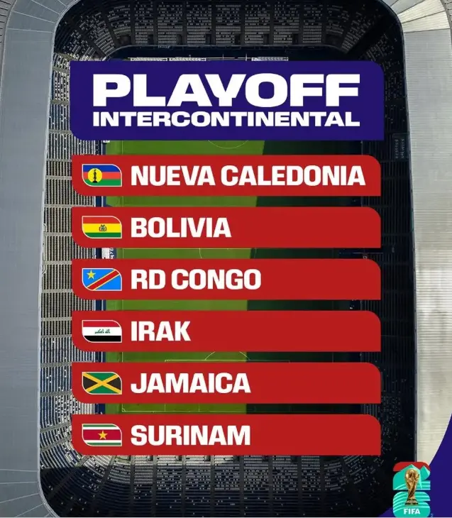 Selecciones que podrían venir al repechaje en Nuevo León. Foto: X Samuel García