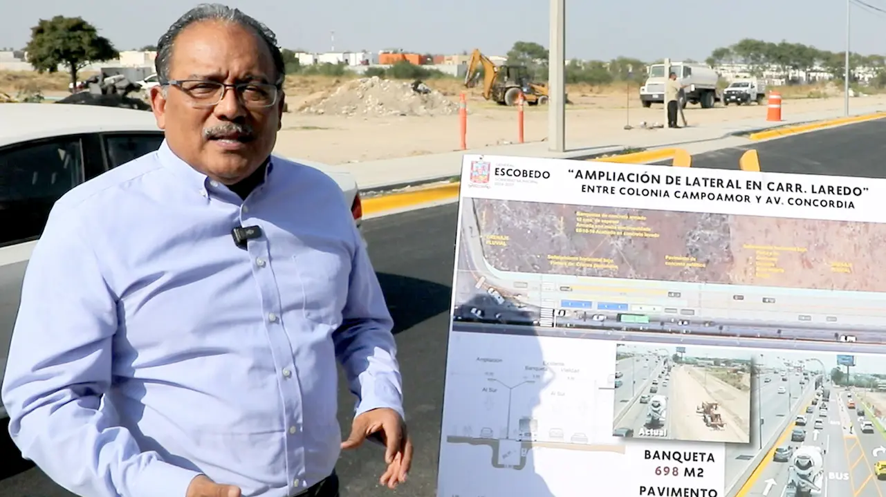 El Alcalde Mijes destacó que obras de esta magnitud son un distintivo de la 4T Norteña. Foto: Gobierno de Escobedo.