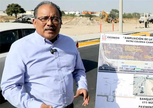 Escobedo refuerza movilidad con ampliación de la Carretera a Laredo