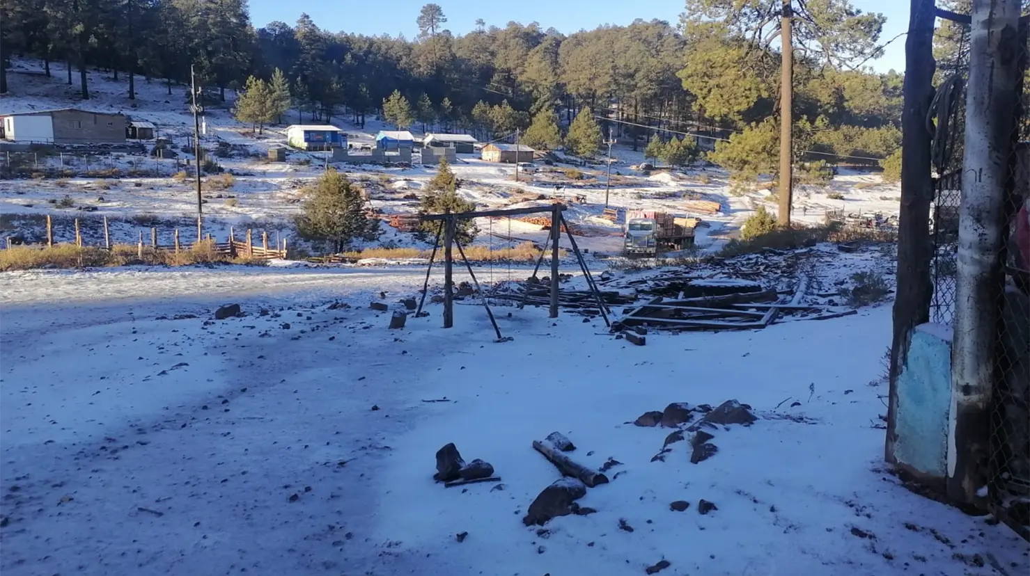 Frente Frío 15 podría causar las primeras nevada de la temporada invernal. Foto: FB Clima Durango.