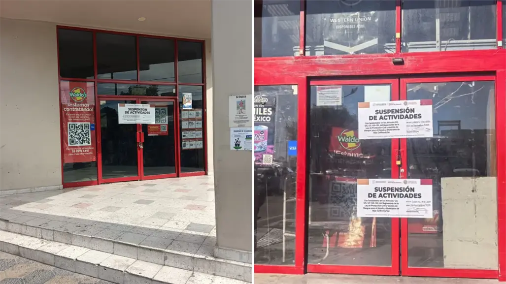 ¿Por qué suspendieron cuatro tiendas Waldos en La Paz? Esto dice Protección Civil