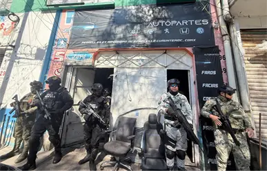 Aseguran 140 toneladas de autopartes ilícitas en operativo de la Fiscalía CDMX