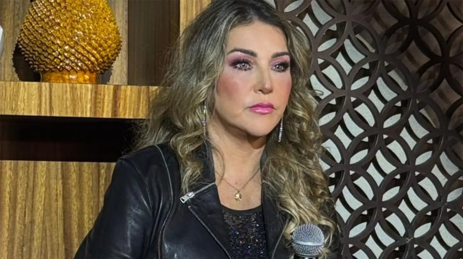 Alicia Villarreal ofreció la noche del 19 de noviembre, una conferencia de prensa en la Ciudad de México, en la que aseguró haber recibido amenazas de muerte. Foto: Otto Rojas.