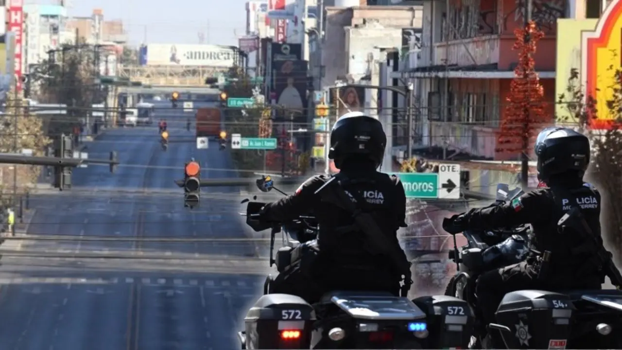 Autoridades de Monterrey durante la supervisión del operativo especial por el Buen Fin 2025. Foto: Gobierno de Monterrey/ Canva