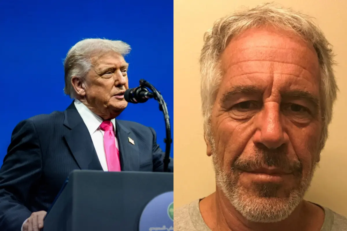 Donald Trump y Jeffrey Epstein Foto: The White House/PBS