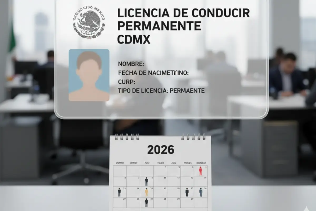 Trámite de la Licencia Permanente de la CDMX. Foto: IA