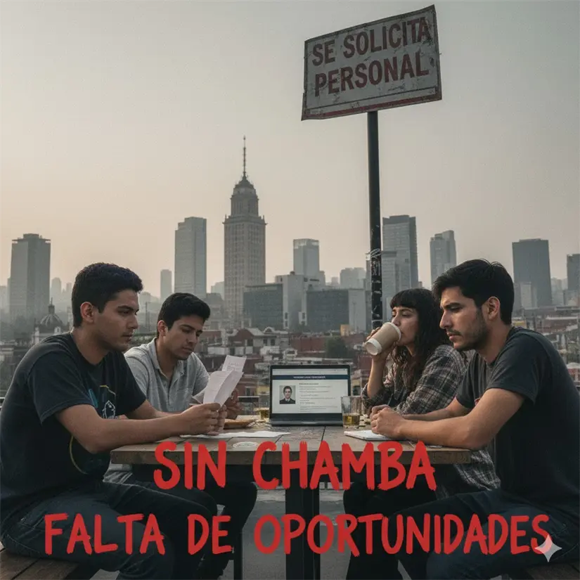 imagen recuadro Millennials y Generación Z en CDMX. Foto: Gemini IA