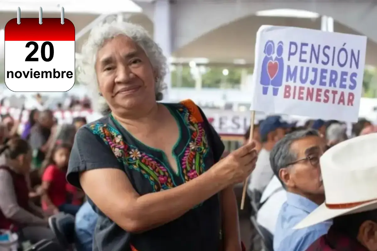 Pensión Mujeres Bienestar: ¿Quiénes reciben su primer pago hoy 20 de noviembre?. Foto: Gobierno de México |calendario.website |Canva