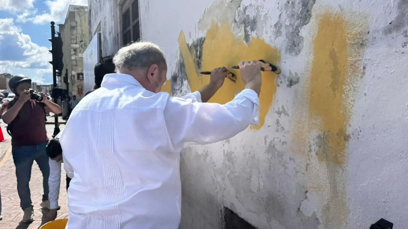 Los trabajos incluirán resane, pintura con colores aprobados por el catálogo del INAH. Foto: Irving Gil