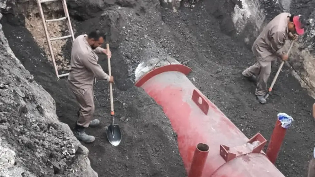 Avanza cierre de zanja en avenida López Mateos tras mega fuga en Guadalupe
