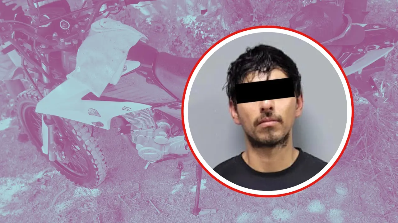 Una motocicleta robada y un detenido. Foto: Gobierno de Santiago