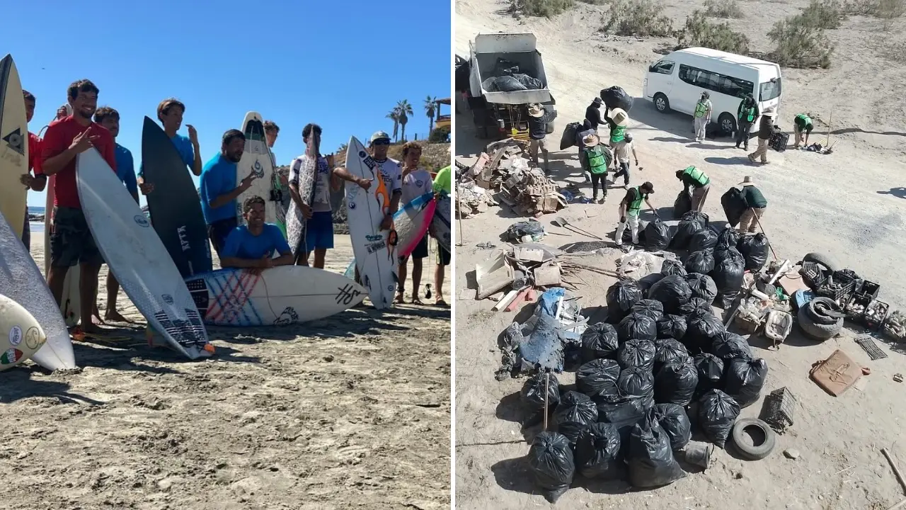 El programa Cero Basura BCS aplicará su estrategia de separación y desvío de residuos durante el Surf Open, reforzando el compromiso de Cerritos con el turismo sustentable. Foto: Alianza Cero Basura - Zero Waste Alliance - Baja California Sur