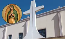 Esto recorren los devotos de la Virgen de Guadalupe de Durango en la extenuante manda de rodillas