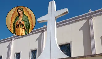 Esto recorren los devotos de la Virgen de Guadalupe de Durango en la extenuante manda de rodillas