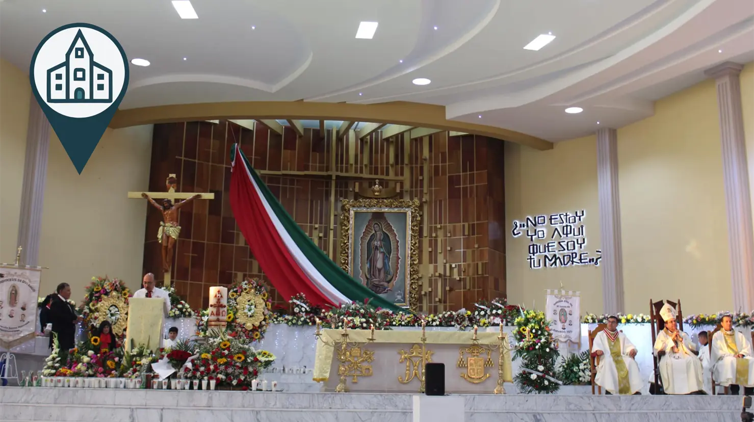 En la capital del estado hay seis templos dedicados a la virgen de Guadalupe. Foto: Arquidiócesis de Durango.