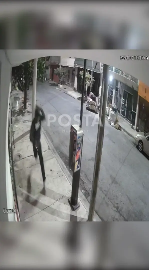 Cámara de seguridad graba ataque. Foto: POSTA.