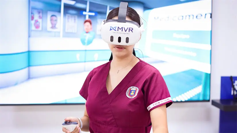 Realidad virtual en a UANL. Foto: UANL.