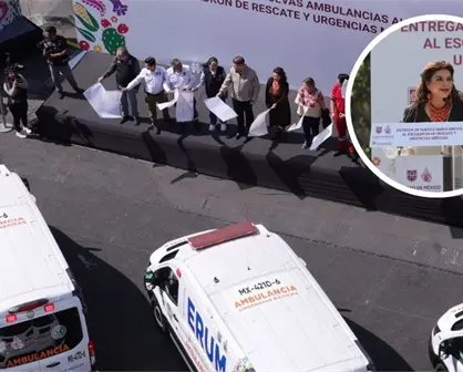 Clara Brugada entrega 25 nuevas ambulancias de última generación al ERUM en CDMX