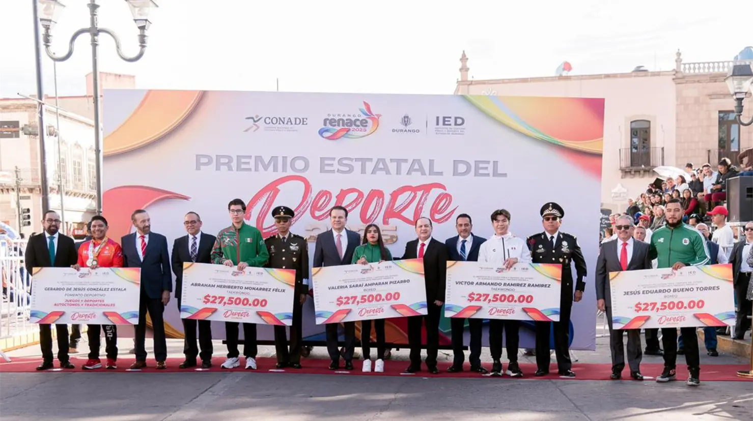 Fue entregado el Premio Estatal del Deporte 2025 en Durango. Foto: Especial.