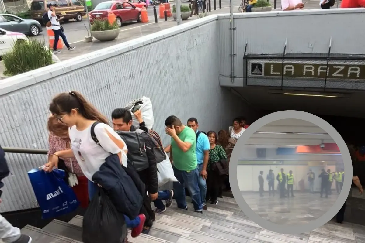 Se registró incendio en el Metro de la CDMX. Foto: X @TuiteroSismico