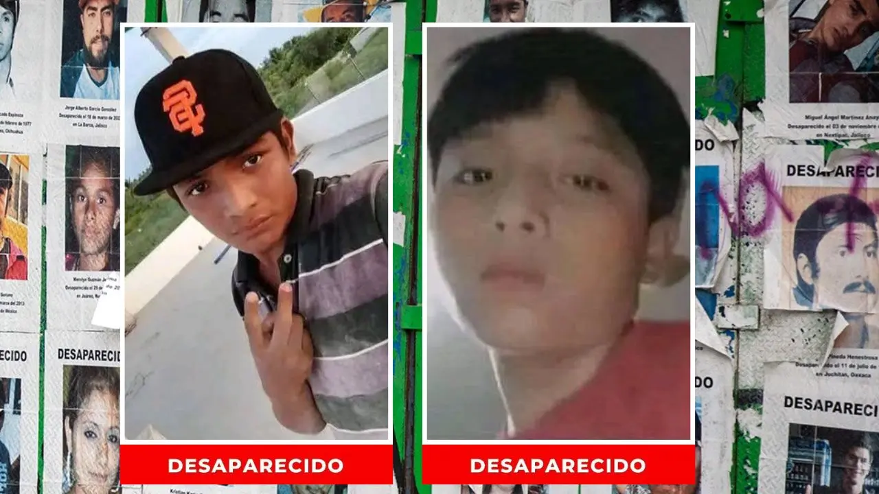 Dos de los menores reportados como extraviados. Foto: FGE | UN