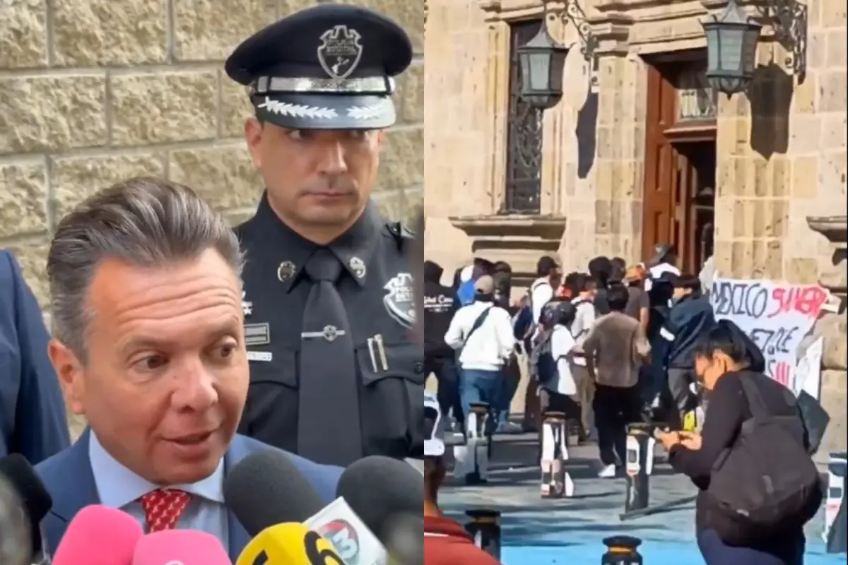 Pablo Lemus en entrevista/Marcha de la Generación Z Foto: X(Twitter) @PabloLemusN/RRSS