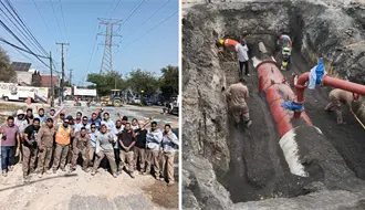 Agua y Drenaje finaliza relleno de zanja tras mega fuga en Guadalupe