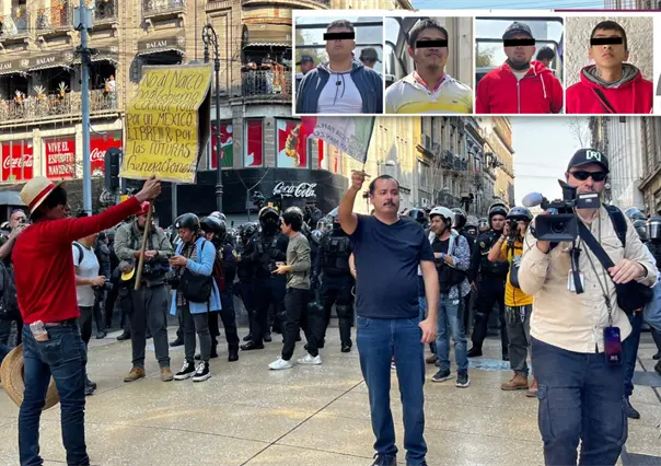 Riña en la marcha de la Generación Z deja cinco detenidos en CDMX