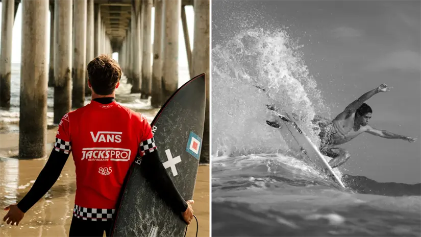 Jhony Corzo, campeón mundial de surf 2017, estará presente en el Surf Open Cerritos 2025. Foto: Jhony Corzo / Facebook