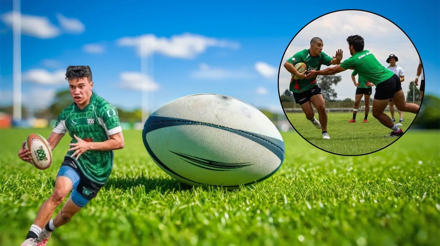 Campo de rugby. Jugadores mexicanos convocados. (Fotografía: Canva | Gobierno de Coahuila)