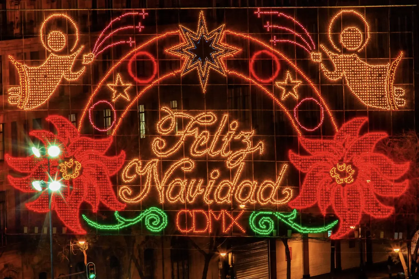CDMX con un fondo navideño (Foto: Canva)