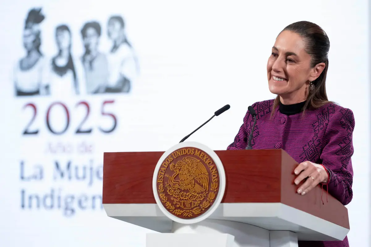 Claudia Sheinbaum en conferencia de prensa del 19 de noviembre. Foto: Presidencia de la República