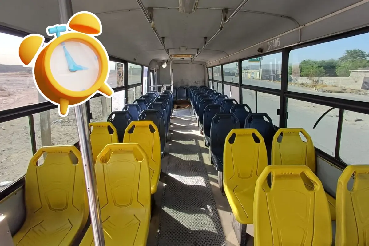 Interior de transporte público en Torreón representando los cambios en las rutas / Fotos: Gobierno de Torreón | Canva