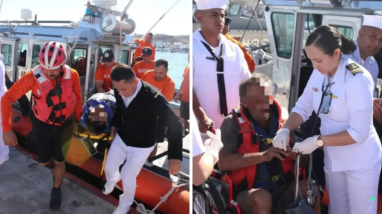 Los pescadores se encontraban estables al momento de su rescate. Foto: Noticias CD Constitución / Facebook.