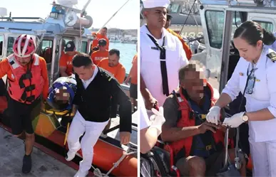 Tras 5 días desaparecidos, así fueron rescatados pescadores de San Felipe en costas de Sonora