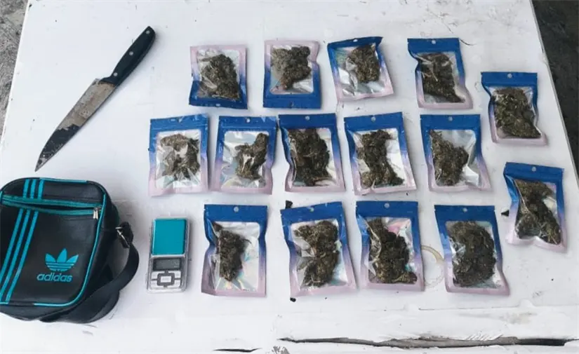 imagen recuadro Pertenencias del ladrón. Foto: Policía de Guadalupe