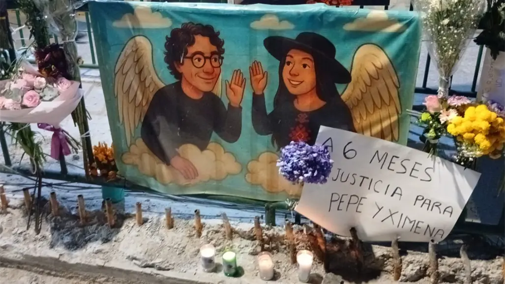 Realizan homenaje a seis meses del asesinato de Ximena Guzmán y José Muñoz en Calzada de Tlalpan, CDMX