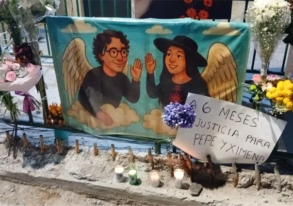 Realizan homenaje a seis meses del asesinato de Ximena Guzmán y José Muñoz en Calzada de Tlalpan, CDMX