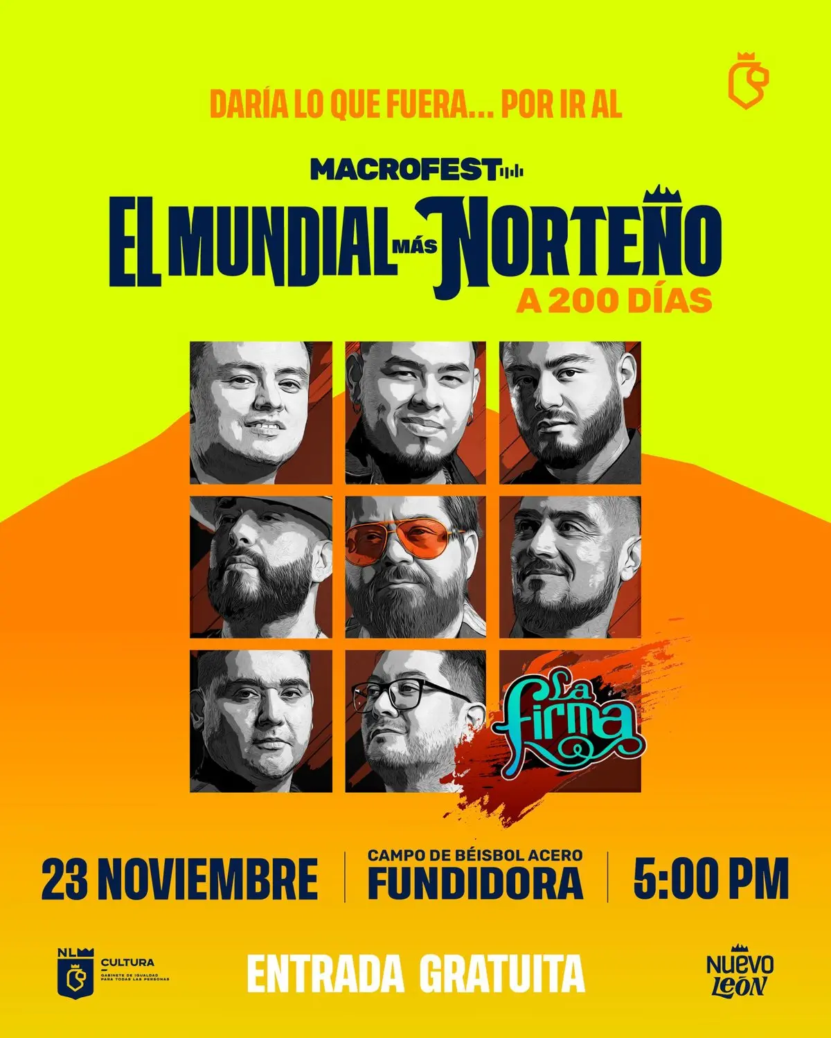 imagen recuadro Publicidad del Macro Fest en Parque Fundidora. Foto: Gobierno de Nuevo León