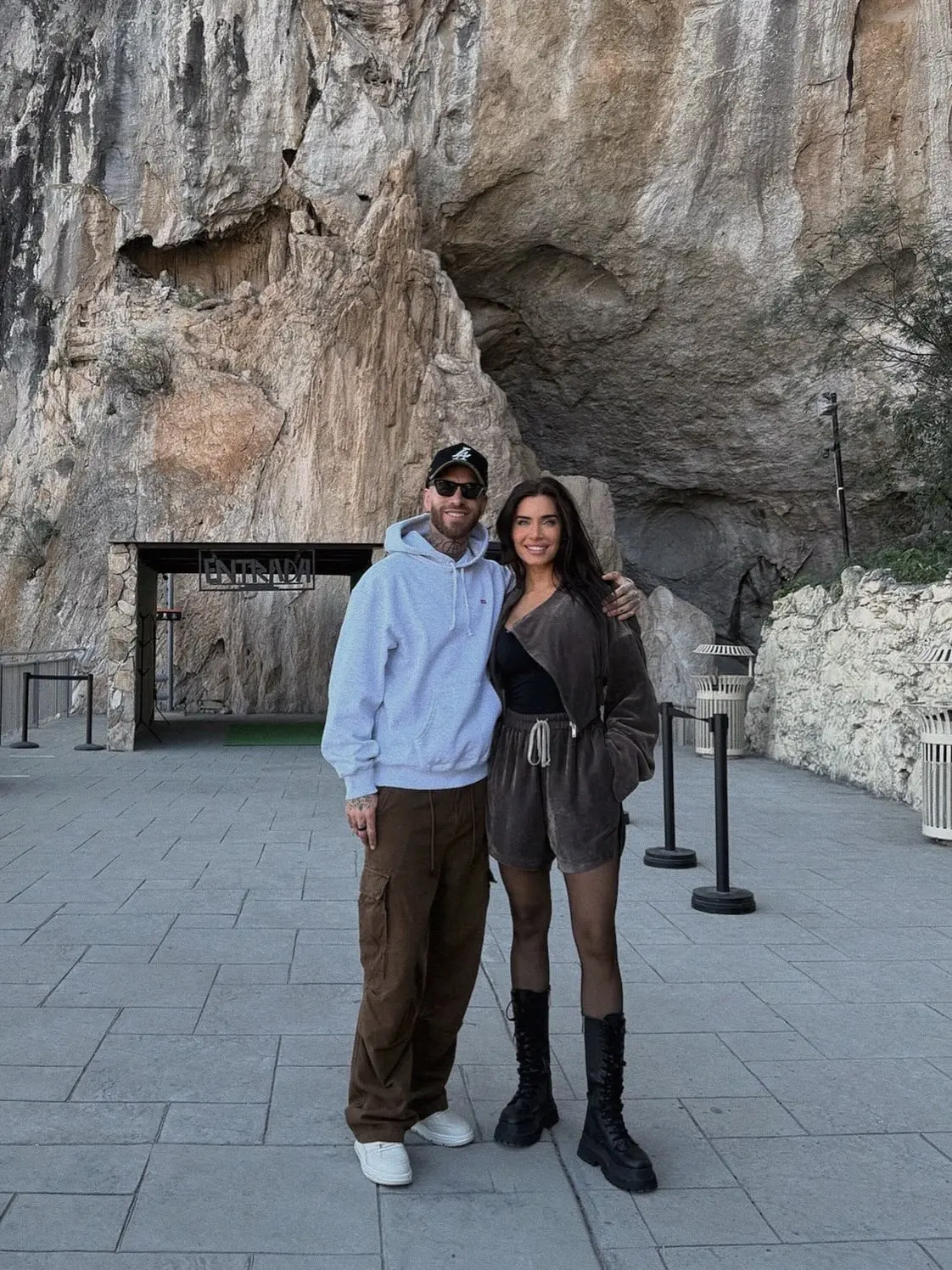 imagen recuadro Sergio Ramos visita las Grutas de García. Foto: Facebook.