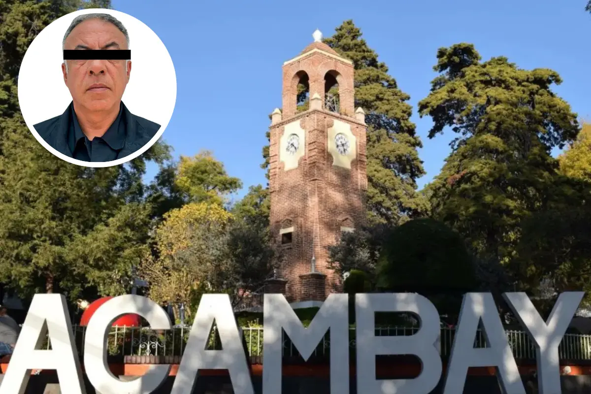 Excomisario de Acambay acumula sentencias de más de 100 años. Foto: Canva | X @FiscaliaEdomex