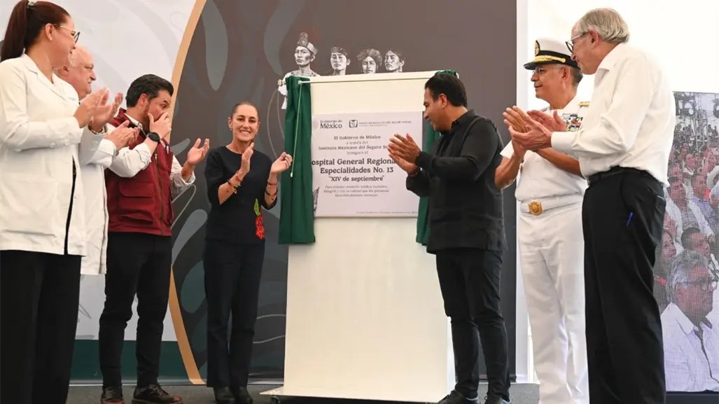 Claudia Sheinbaum inaugura hospital del IMSS y estación del Tren Interoceánico en Chiapas